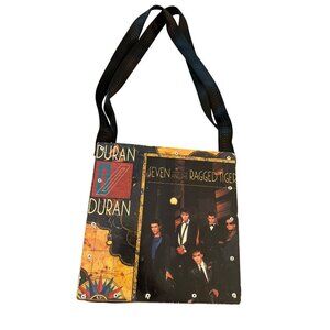 Duran Duran Seven and the Ragged Tiger Womens Tote Bag Vintage Upcycled Band